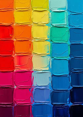 Colorful Palette Knife Painting