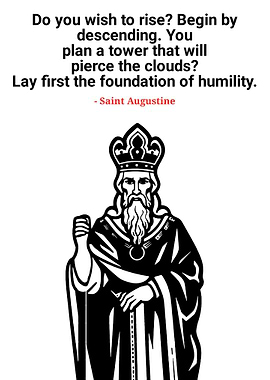 Saint Augustine Quote with Illustration