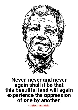 Nelson Mandela Quote Portrait