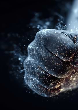 Glowing Fist in the Dark