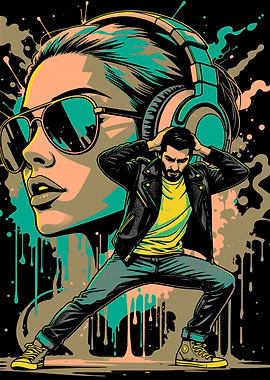 Music and Fashion Pop Art