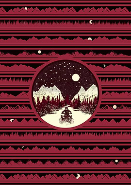 Quad bike ATV Night Ride Pattern