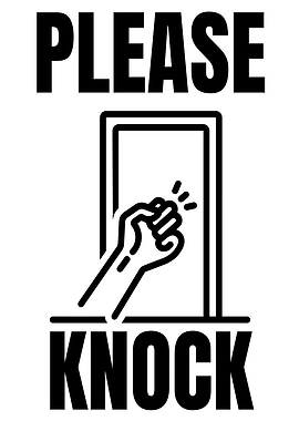 Please Knock Sign