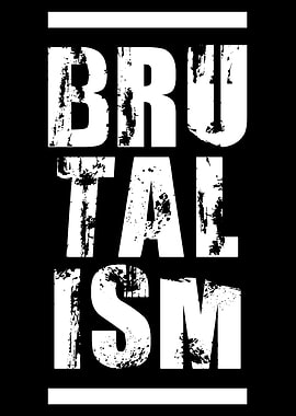 Brutalism Text Art