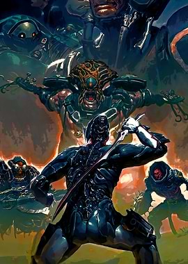 Warframe Battle Scene