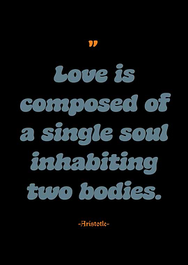 Love Quote by Aristotle