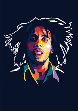 Bob Marley Pop Art Portrait