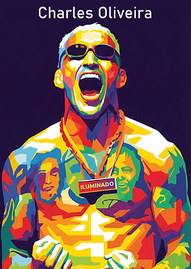Charles Oliveira Pop Art Portrait