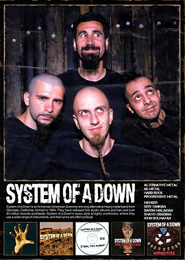 System of a Down Band Poster