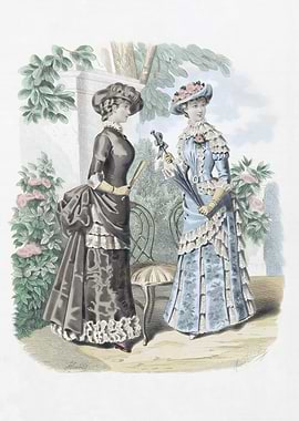 Victorian Era Fashion Illustration