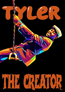 Tyler, The Creator - Colorful Portrait