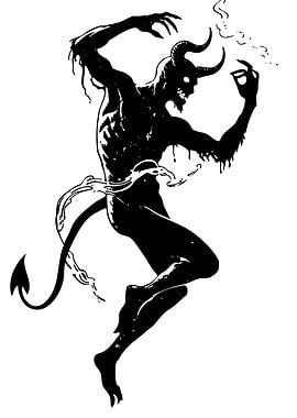 Silhouette of a Devil