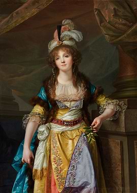 Jean-Baptiste Greuze – Portrait of a Lady in Turkish Fancy Dress | Elegant 18th-Century Portrait