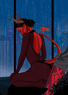 Devil Woman malevola in Cityscape