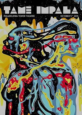 Tame Impala Philadelphia Concert Poster