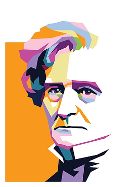Andrew Jackson Pop Art Portrait