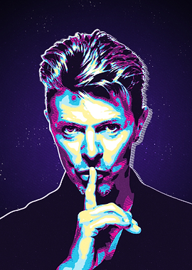 David Bowie Shhh Pop Art