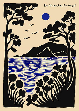 São Vicente, Portugal Landscape Art