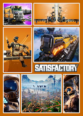 Satisfactory Game Collage