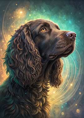 Elegant Brown Dog Portrait with Bokeh