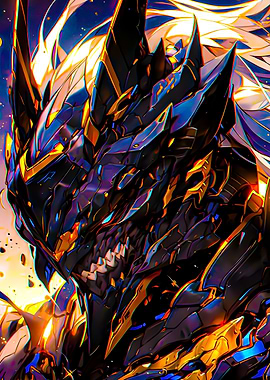 Armored Dragon Warrior Digital Art