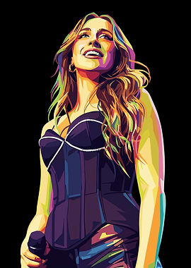 Tate McRae Pop Art Portrait