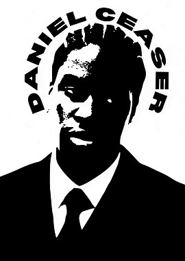 Daniel Caesar Black and White Portrait