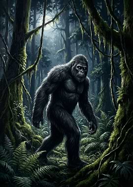 Bigfoot in the Forest