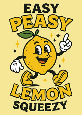 Easy Peasy Lemon Squeezy Cartoon
