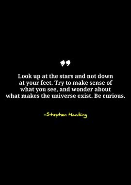 Stephen Hawking Quote on Curiosity