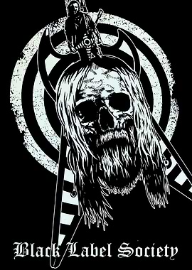 Black Label Society Skull Graphic