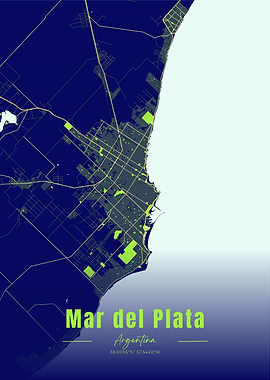 Mar del Plata City Map