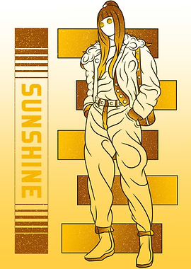 Yellow Sunshine Fashion Illustration