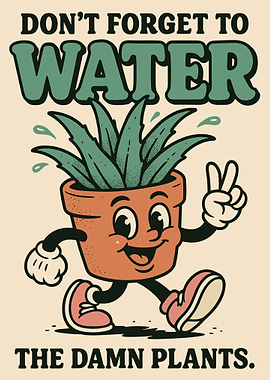 Don't Forget to Water Plants
