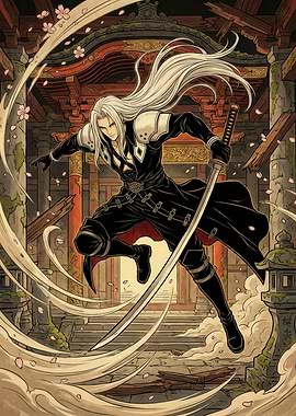 Sephiroth in Japanese Temple