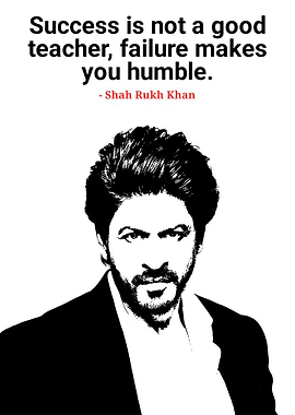 Shah Rukh Khan Quote Portrait