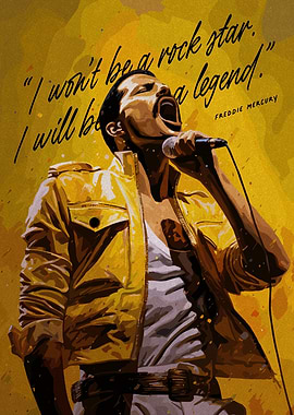 Freddie Mercury Legend Portrait