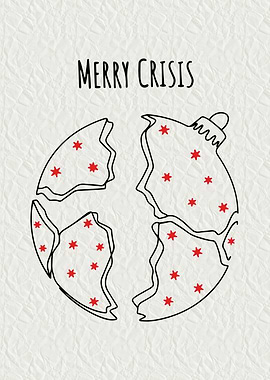 Merry Crisis Broken Ornament