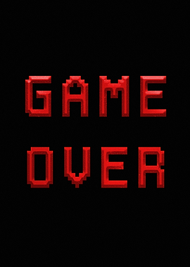 Game Over Pixel Art