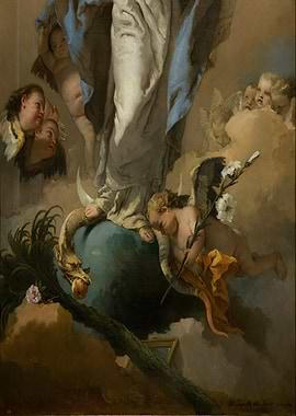 Giovanni Battista Tiepolo – Immaculate Conception of Mary | Stunning 18th-Century Religious Masterpiece