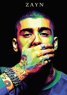 Zayn Malik Pop Art Portrait