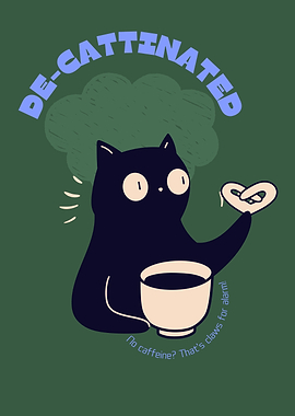 De-cattinated Cat with Pretzel