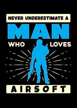 Airsoft Man Silhouette Graphic