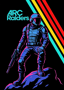 Arc Raiders Sci-Fi Warrior Illustration