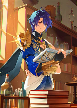 Honkai Star Rail Alchemist with Book