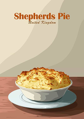 Shepherds Pie United Kingdom Illustration