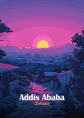 Addis Ababa, Ethiopia Landscape Art