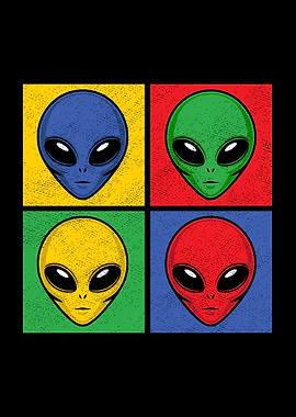 Aliens Pop-Art