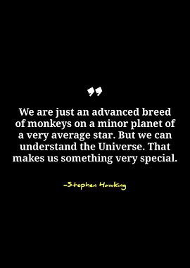 Stephen Hawking Quote on Black