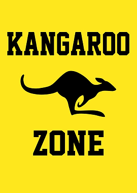 Kangaroo Zone Sign